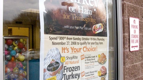 ShopRite 'Free Turkey' Poster