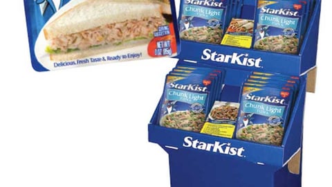 StarKist Packaging and Floorstand