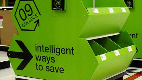 Target '09 College' Dump Bin