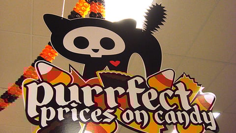 Target Halloween Ceiling Sign