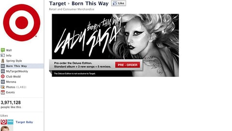 Target Gaga Facebook Page