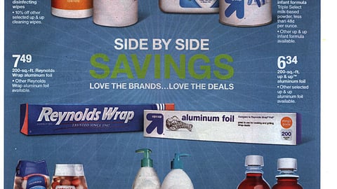 Target 'Side By Side Savings' Feature