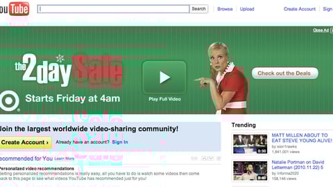 Target YouTube Black Friday Leaderboard