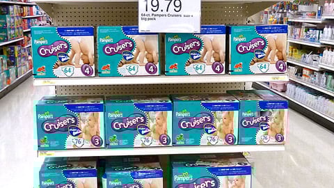 Pampers Cruisers Target Endcap
