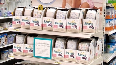 Target Pampers Designs by Cynthia Rowley Endcap