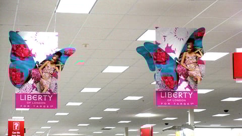 Target Liberty of London Ceiling Signs