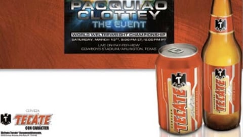 Tecate Boxing Event Signage