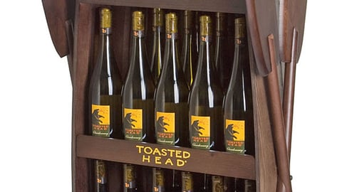 Toasted Head Wine Canoe Display