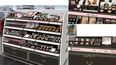 Too Faced Cosmetics Gondola