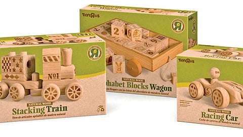 Toys "R" Us Natural Wood Toys Packaging