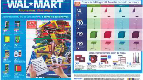 Wal-Mart 'Do the Math' Spanish Circular
