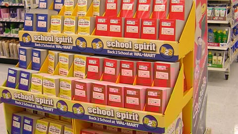 Wal-Mart Back-to-School Pallet
