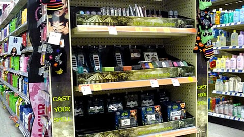 Walgreens Halloween Accessories Endcap