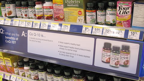 Walgreens Nature's Bounty 'Q&A' Shelf Sign