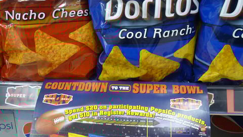 PepsiCo Walgreens Super Bowl Shelf Sign