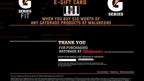 G Series Fit Walgreens Website
