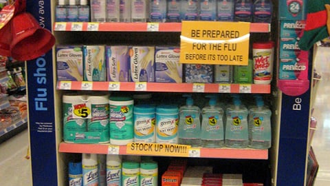 Flu Season Preparation Endcap