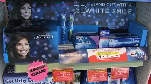 Crest 3D White Walgreens Shelf Tray