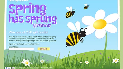 Walgreens 'Spring Has Sprung' Microsite