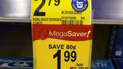 Walgreens 'Compare and Save' Price Label