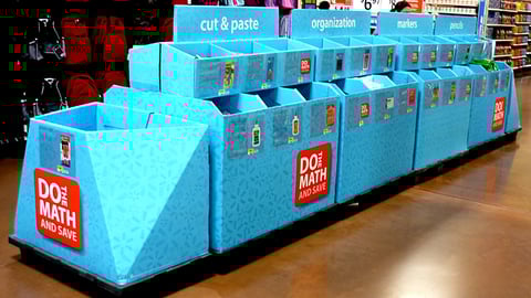 Walmart 'Do the Math' Dump Bins