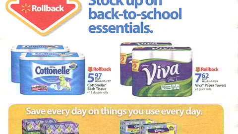 Walmart K-C 'Back-to-School Essentials' Ad