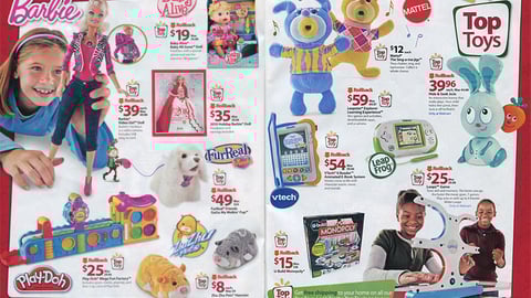 Walmart Toy Catalog 'Top Toys' Feature