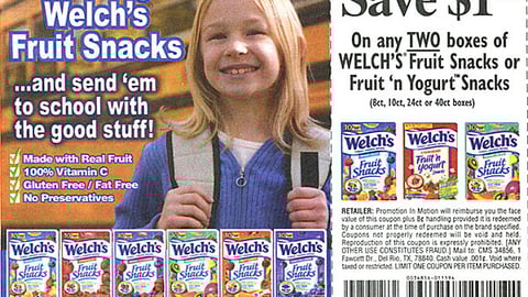 Welch's Fruit Snacks Back to School FSI