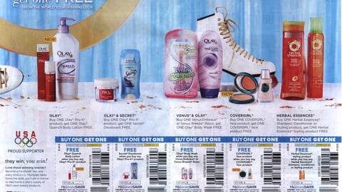 P&G brandSaver 'Your Winning Look' Beauty FSI