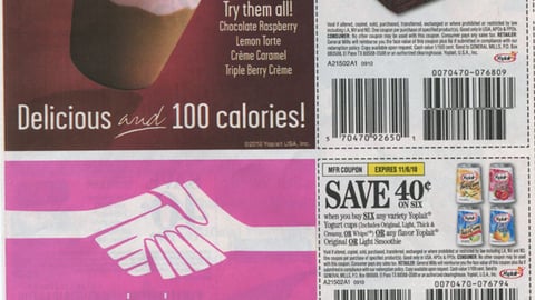 Yoplait 'Save Lids to Save Lives' FSI