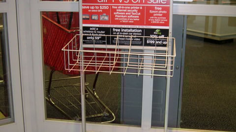Circuit City "Pirates" Stanchion Sign