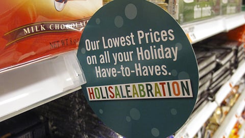 A&P 'Holisaleabration' Shelf Talker