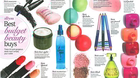 'All You' 'Budget Beauty Buys' Ad