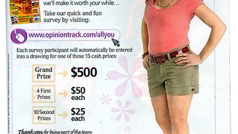 'All You' Reader Survey Ad