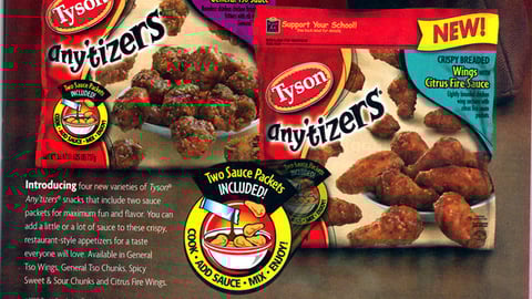 Tyson Any'tizers Ad
