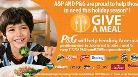 A&P P&G 'Give A Meal' Feature