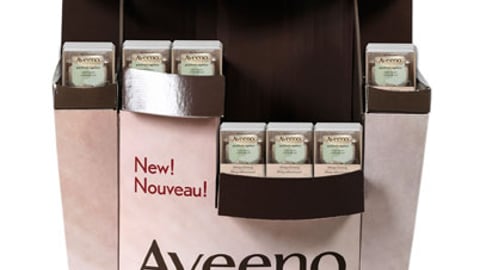 Johnson & Johnson Aveeno Walmart Endcap 