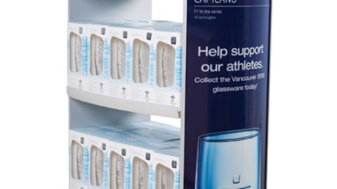 Petro-Canada Olympics Glasses Floor Display