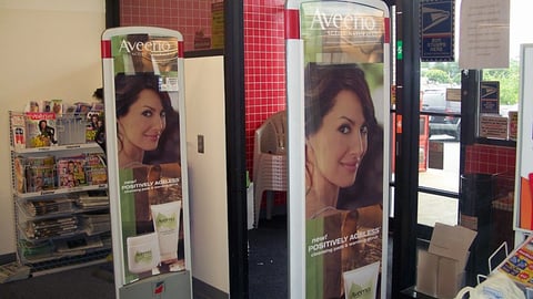 Aveeno Security Pedestal Ad