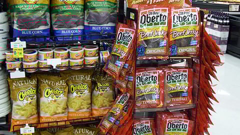 Oberto Beef Jerky Floorstand