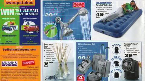 Bed Bath & Beyond 'Shop Smart for College' Feature