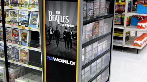 'The Beatles: Rock Band' Walmart Side Panel