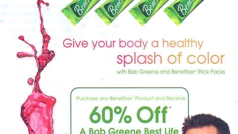Benefiber Bob Greene BestLife Incentive FSI