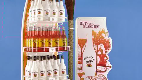 Malibu Surfboard Floor Display