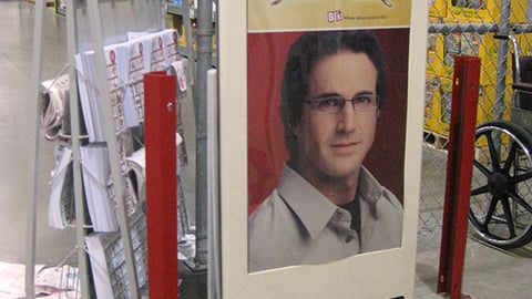 BJ's Eyeglass Frames Sign