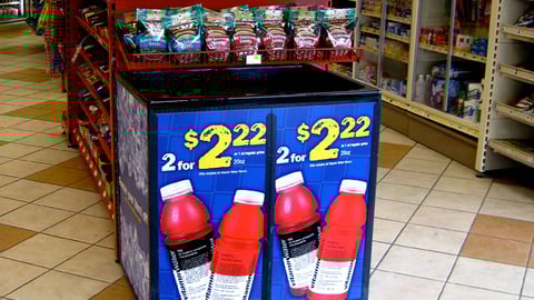BP Vitaminwater Cooler Endcap