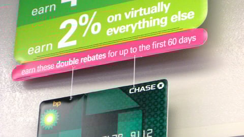 BP Chase Credit Card Ceiling Mobile