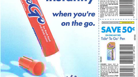 Tide Sweepstakes in BrandSaver