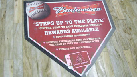 Budweiser Fry's 'D-Backs Rewards' Floor Cling