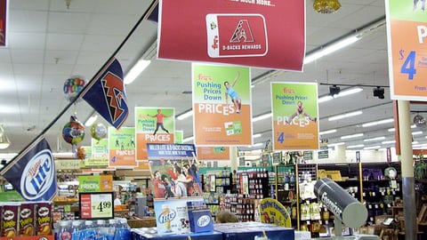 Budweiser Fry's D-Backs Rewards Ceiling Sign
